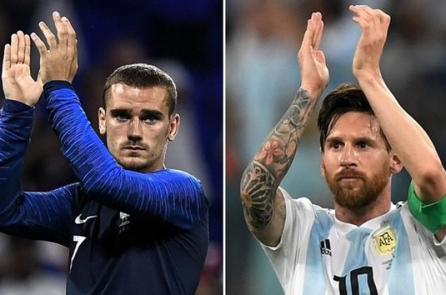 Griezmann y Messi, las estrellas de Francia y Argentina, respectivamente-AFP / JEFF PACHOUD / GABRIEL BOUYS