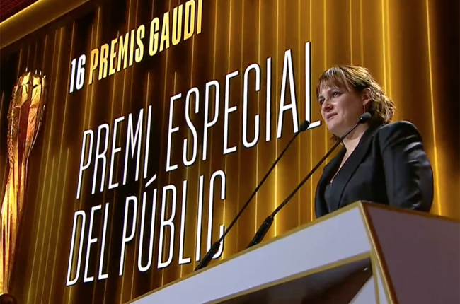 Patricia Font recogió el premio especial del público en los Gaudí.