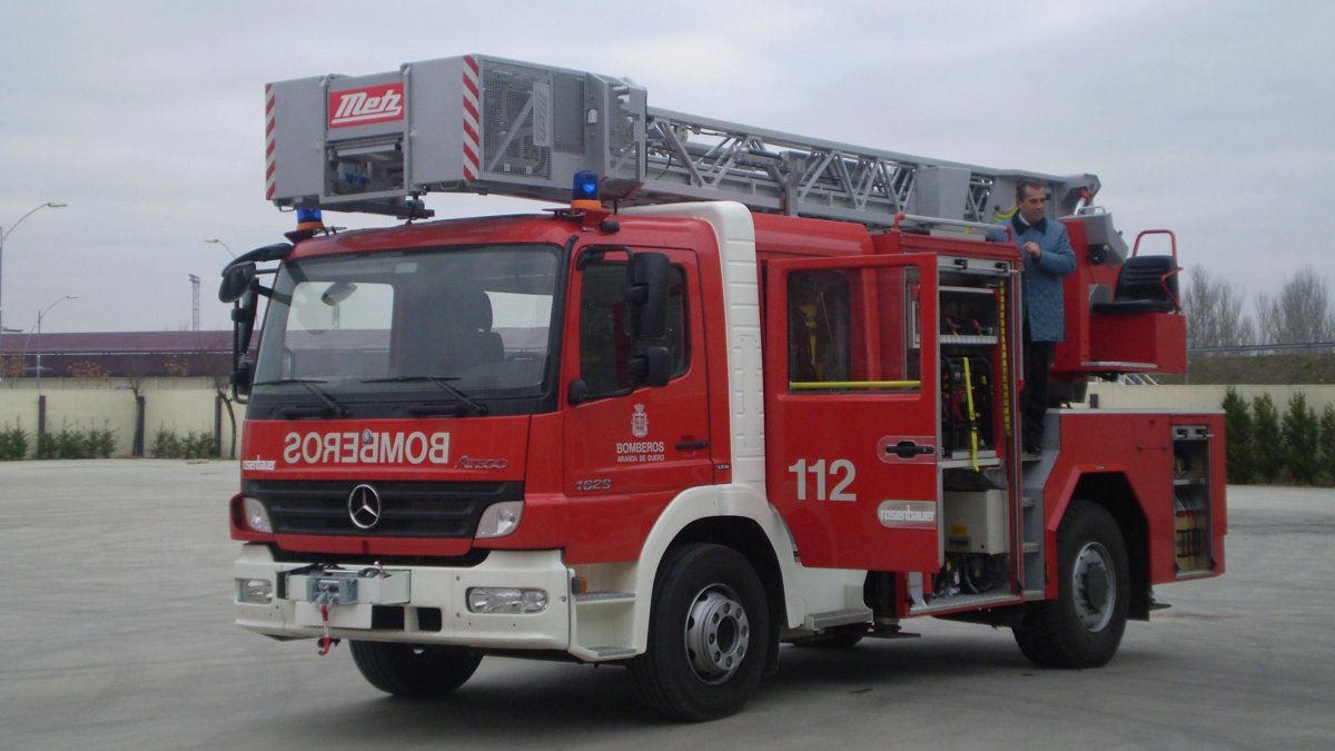 Camión del Cuerpo de Bomberos de Aranda de Duero. 
