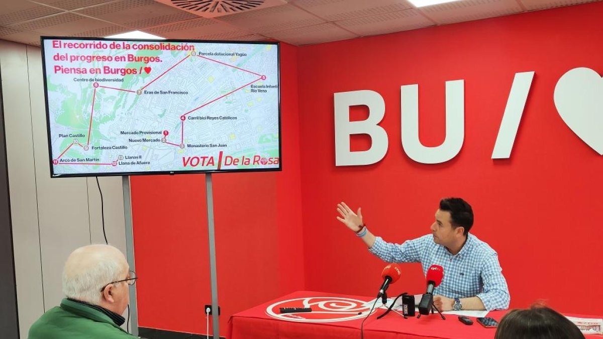 De la Rosa recorrerá los cinco distritos en la campaña.