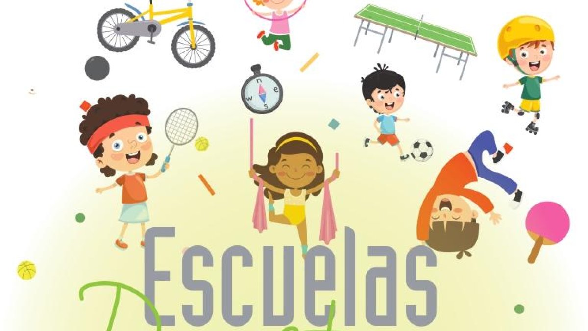 Cartel de las Escuelas Deportivas Municipales.