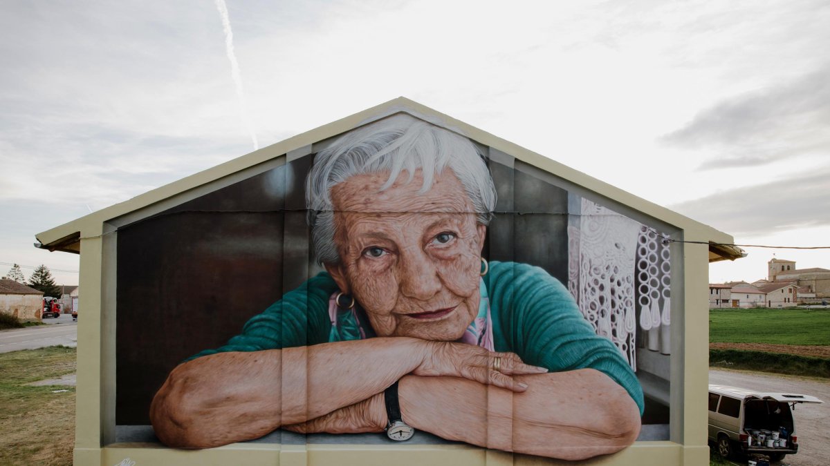 Mural creado por el artista en Estépar