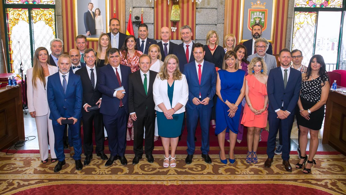 Integrantes de la nueva Corporación municipal.