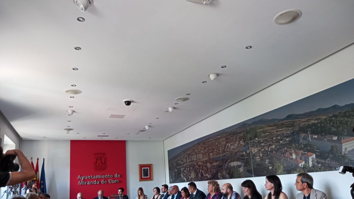Pleno de constitución de la nueva Corporación municipal de Miranda de Ebro.