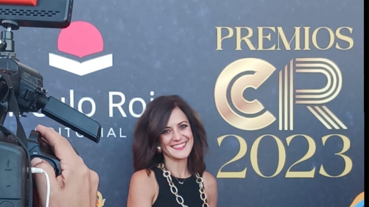 Fátima Guerra, en la entrega de premios de la editorial Círculo Rojo.