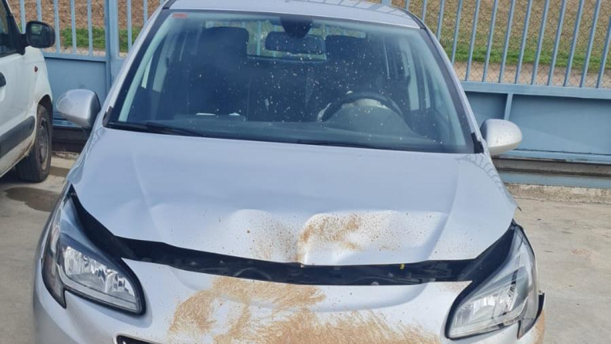 Así quedó el coche tras uno de los accidentes