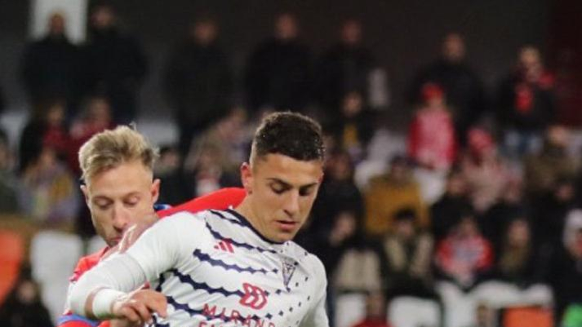 Imagen de Juna María durante el partido.