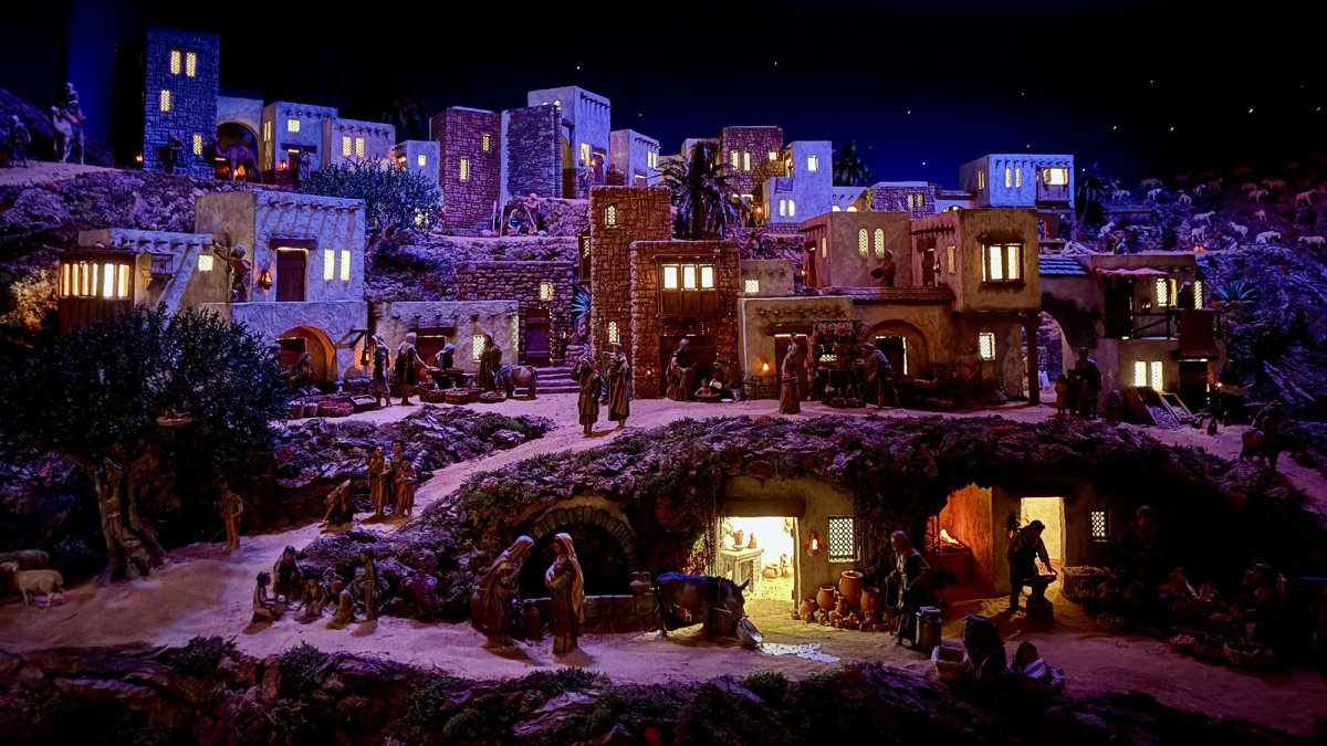 Escenas de Belén que se puede ver en la localidad burgalesa de Renuncio hasta el 6 de enero.