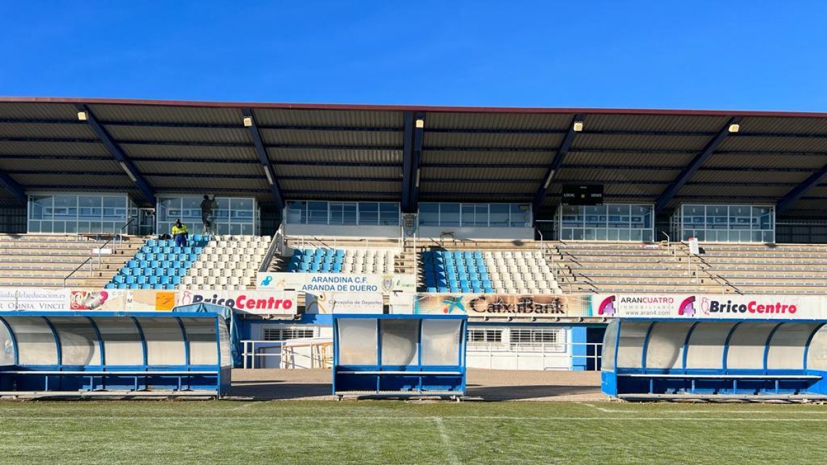 Imagen de hoy del estadio de fútbol Juan Carlos Higuero