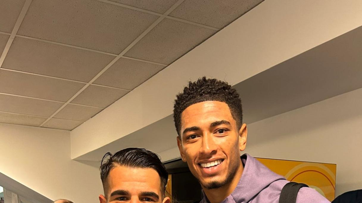 Vitolo se hizo una fotografía con Belingham