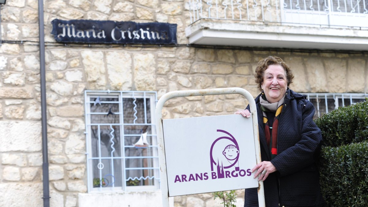 María Luisa de Miguel en las instalaciones de Aransbur en 2020, antes de la pandemia.