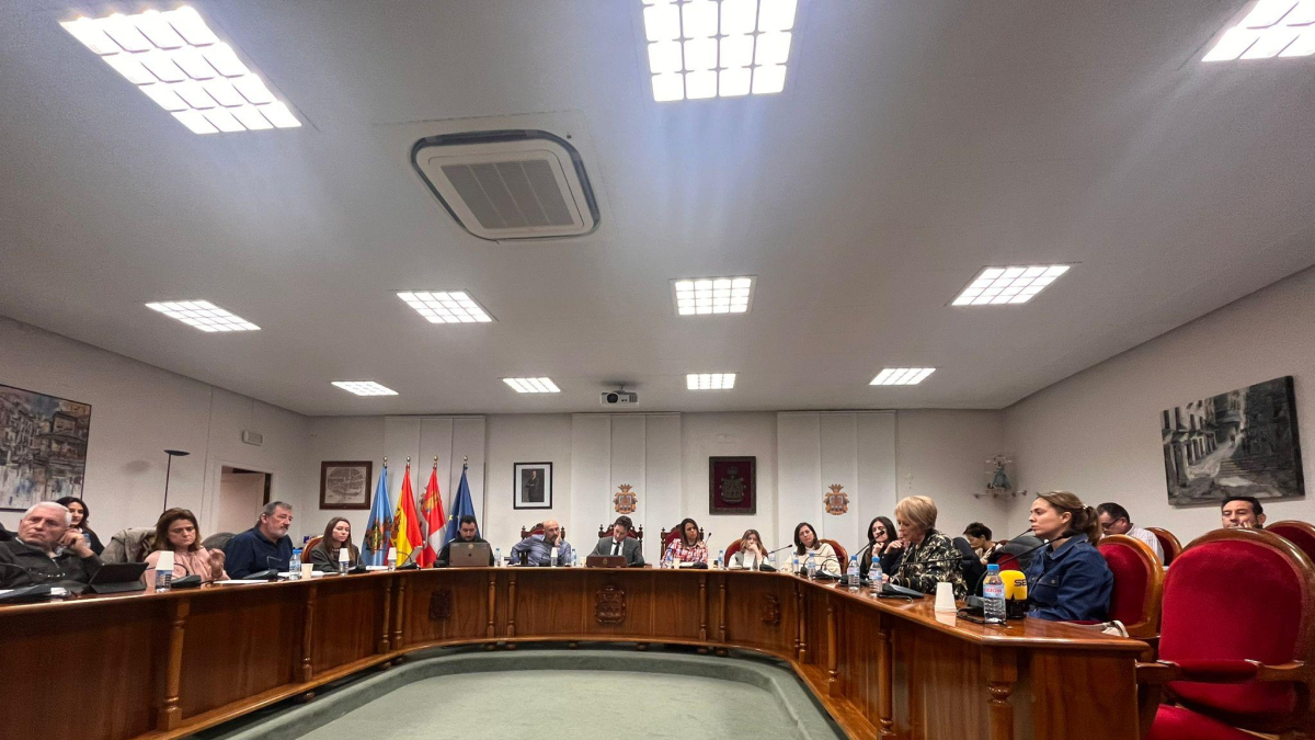Imagen del pleno celebrado ayer por la tarde en Aranda