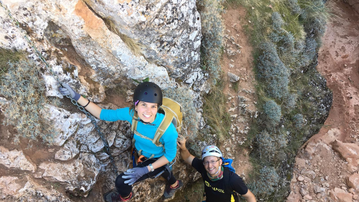 Pedro Carazo y Verónica Diosdado tienen una empresa de turismo activo