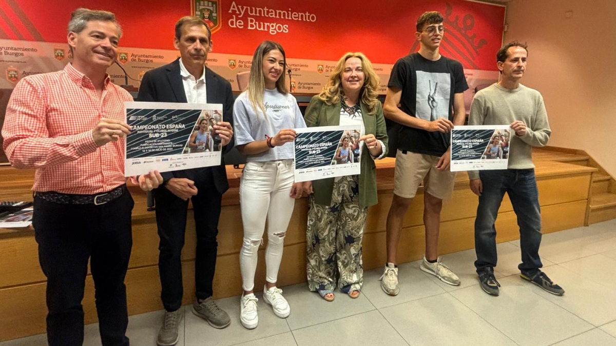 Presentación del Campeonato de España Sub-23 de atletismo que se celebrará en Burgos.