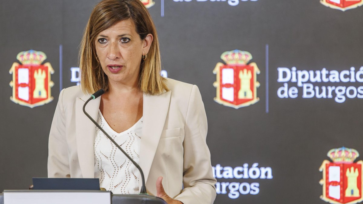 Nuria Barrio, durante la rueda de prensa.