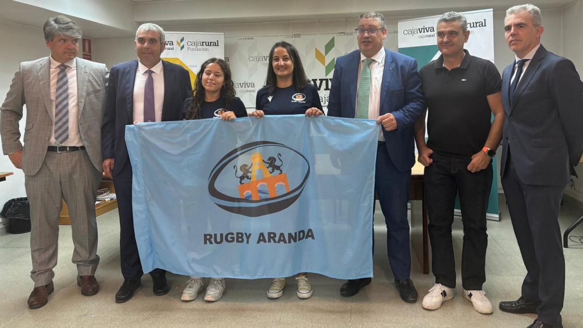 Imagen de la presentación del convenio de colaboración con Caja Rural