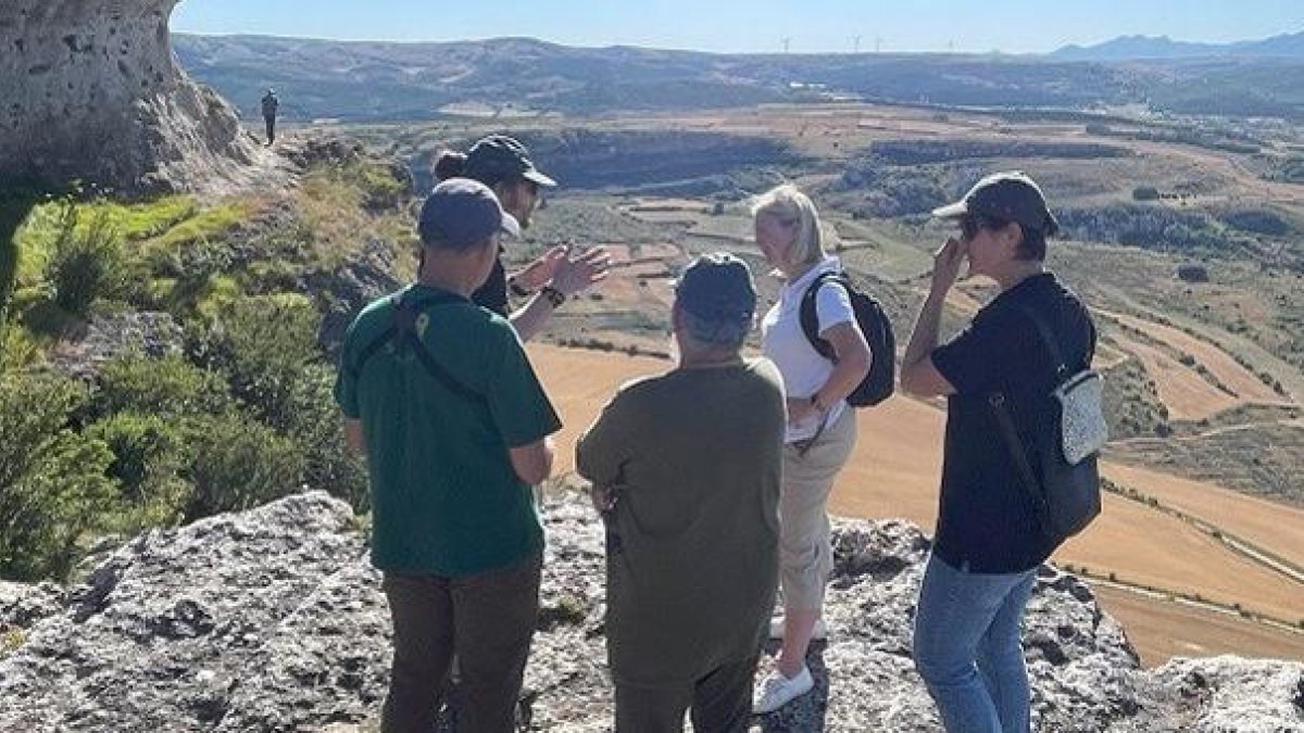 Visita de los evaluadores a Las Loras.