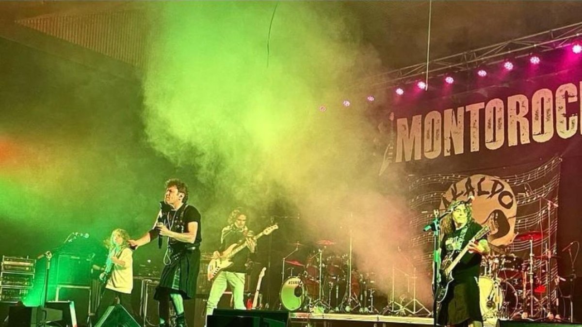 El grupo burgalés Akaldo, en el Montorock 2023.