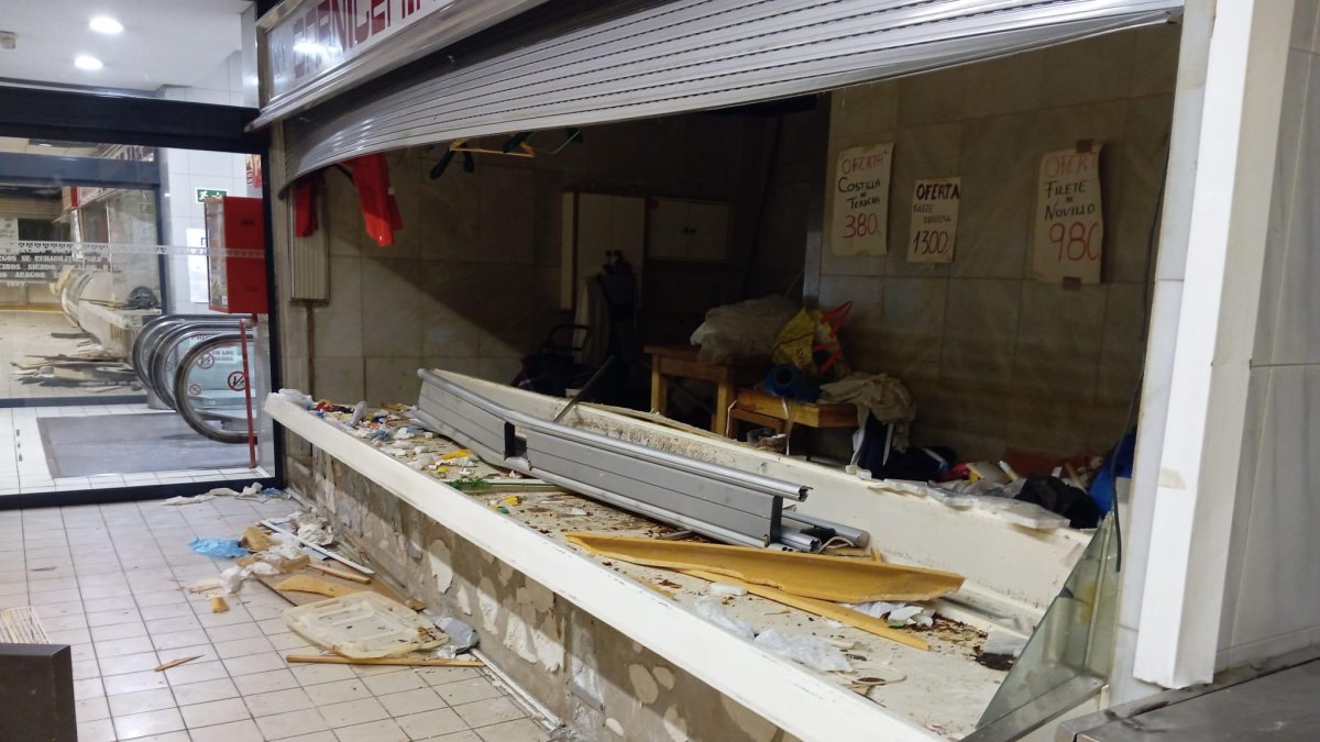 Estado del Mercado Norte casi un mes después de su cierre.