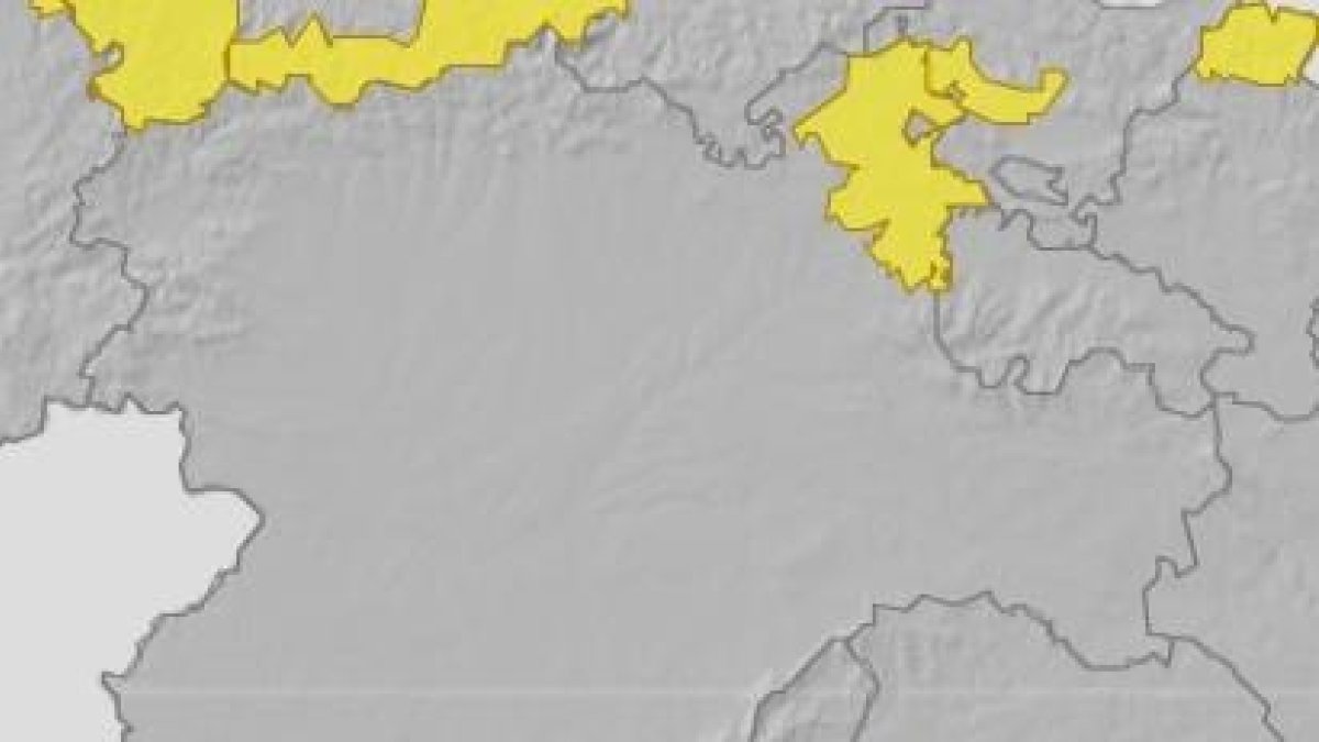 Aviso amarillo por vientos en el norte de la provincia de Burgos.