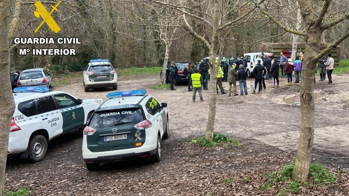 Dispositivo de búsqueda de la joven desaparecida en Orbaneja del Castillo.