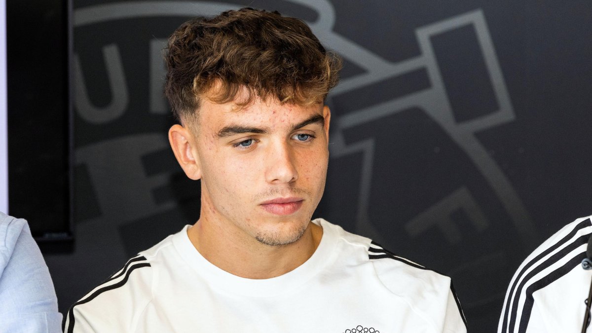 Ian Forns, durante su presentación.