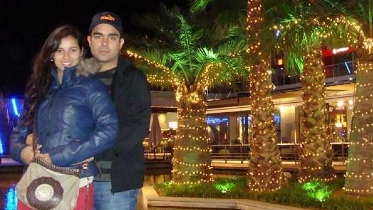 Andrea Bejarano y Jaime V. en una foto tomada hace una década.