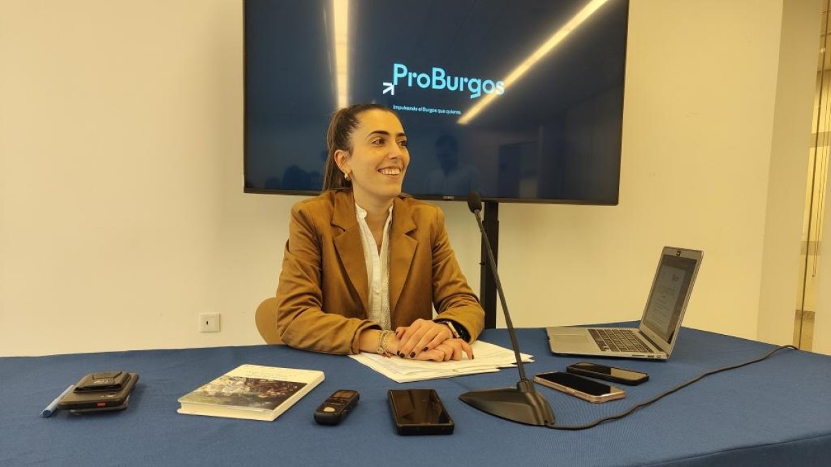 Imagen de archivo de Andrea Ballesteros, momentos antes de una rueda de prensa