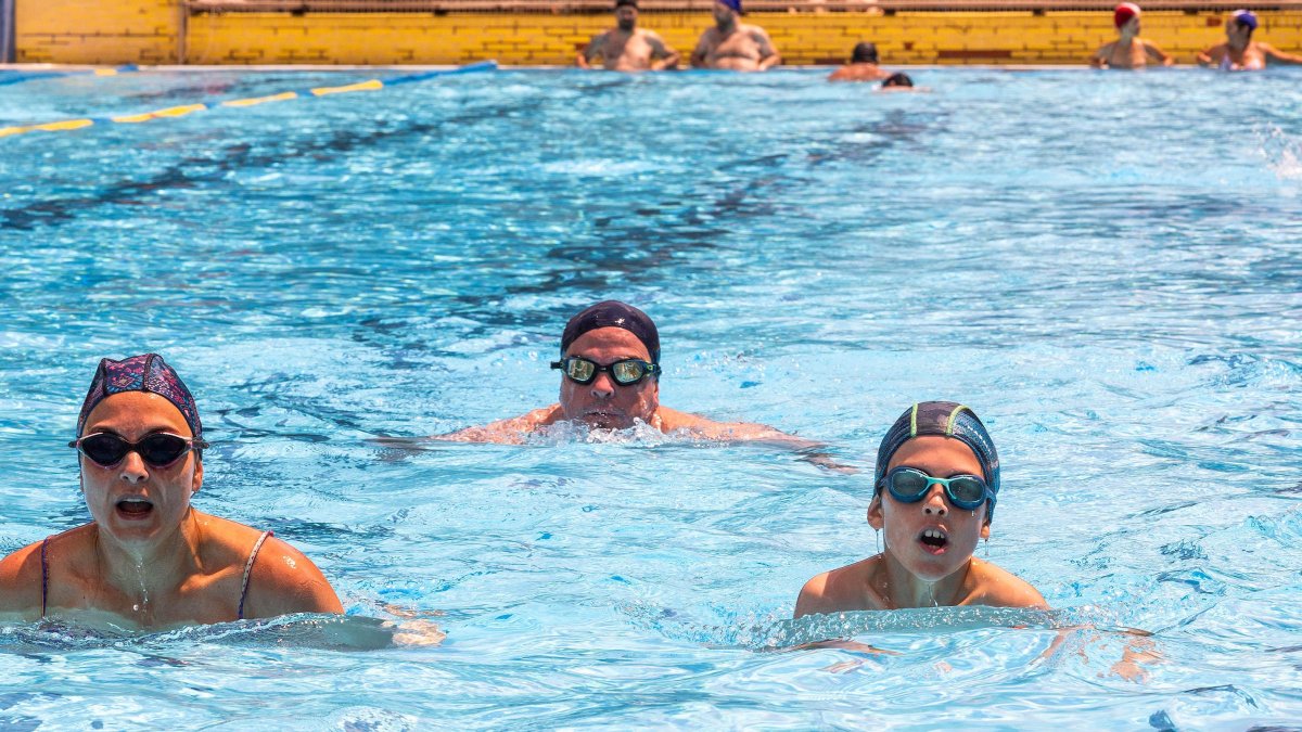 Instante de la jornada 'Mójate por la Esclerosis Múltiple' en El Plantío.