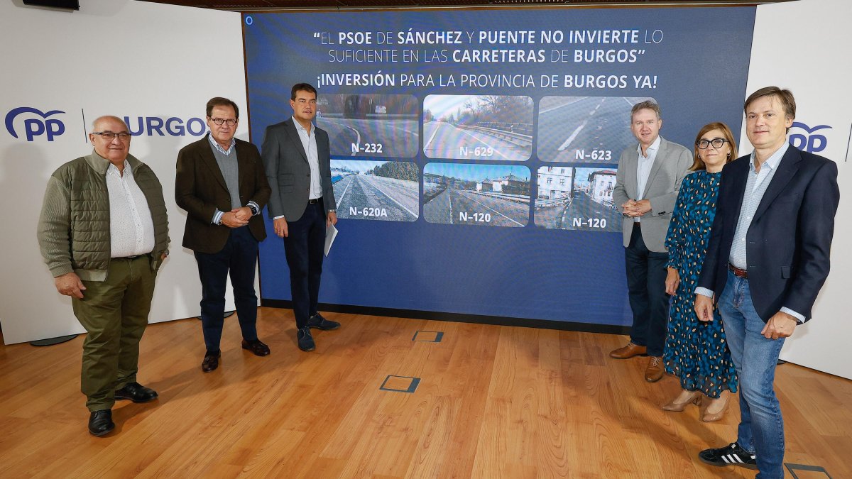 El PP de Burgos exige inversiones al Gobierno para conservar y mantener las carreteras de titularidad estatal.