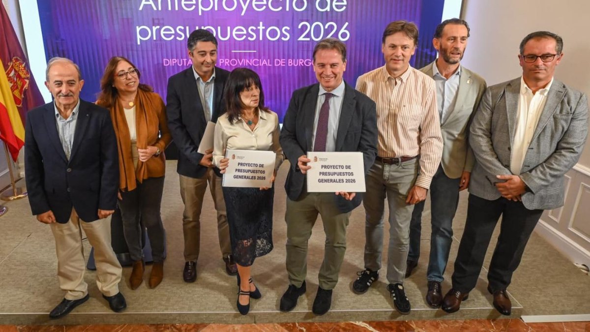 Presentación del borrador presupuestario de la Diputación de Burgos.