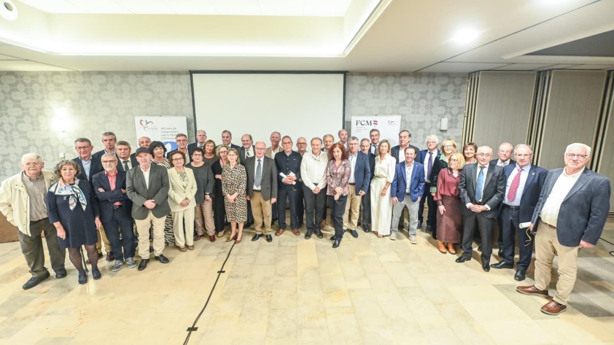 Acto de homenaje a los médicos jubilados este año.