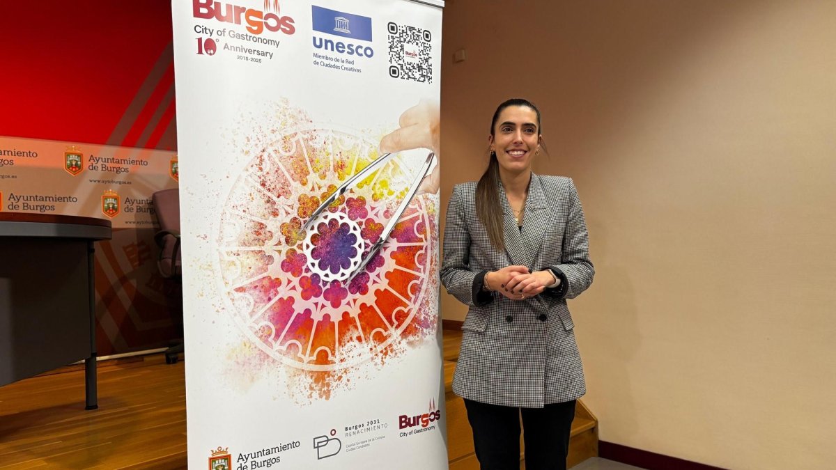 Andrea Ballesteros, durante la presentación del encuentro.