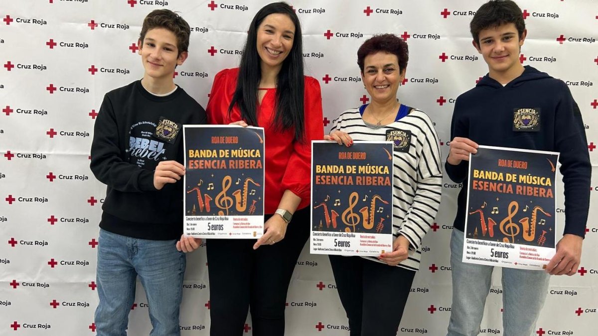 Imagen de la presentación del concierto benéfico de Roa