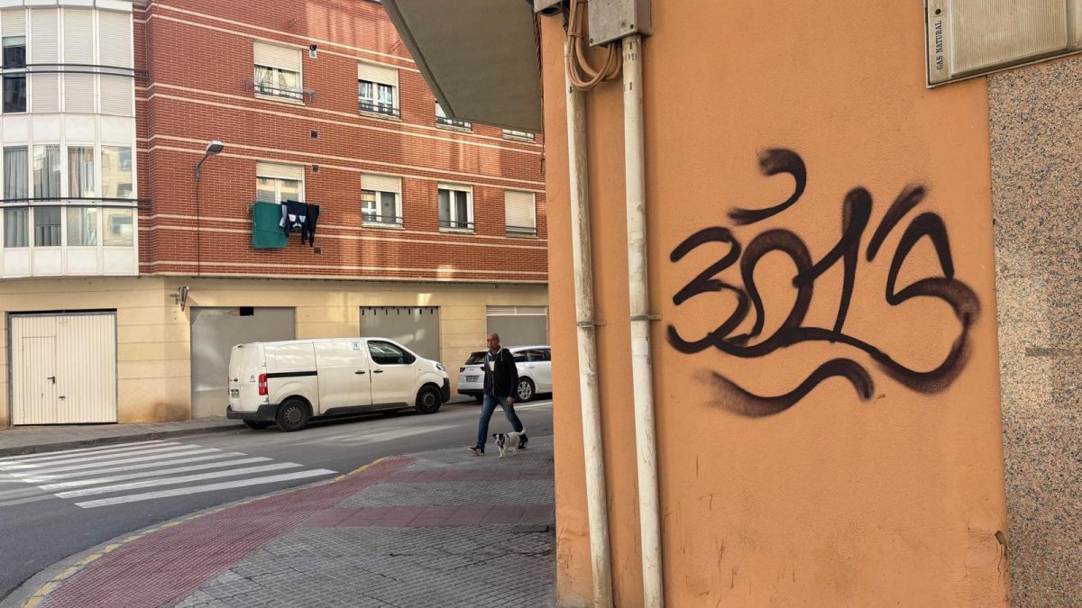 Imagen de uno de los muchos grafitis que hay en Aranda