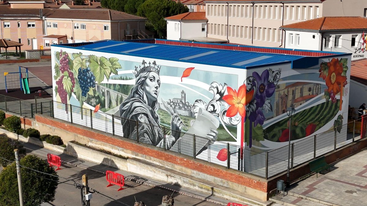 Imagen del nuevo mural de Roa