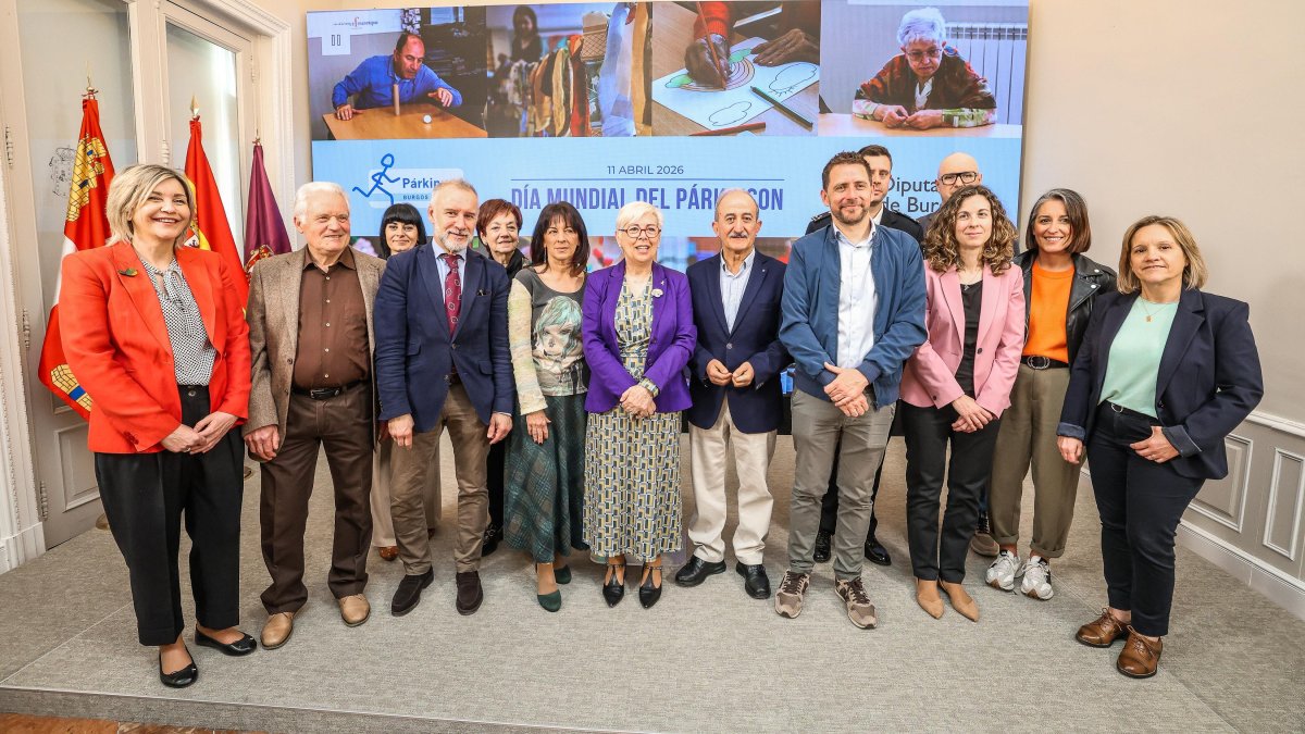 Presentación del Día Mundial del Parkinson, que se celebra el 11 de abril, en la Diputación de Burgos.