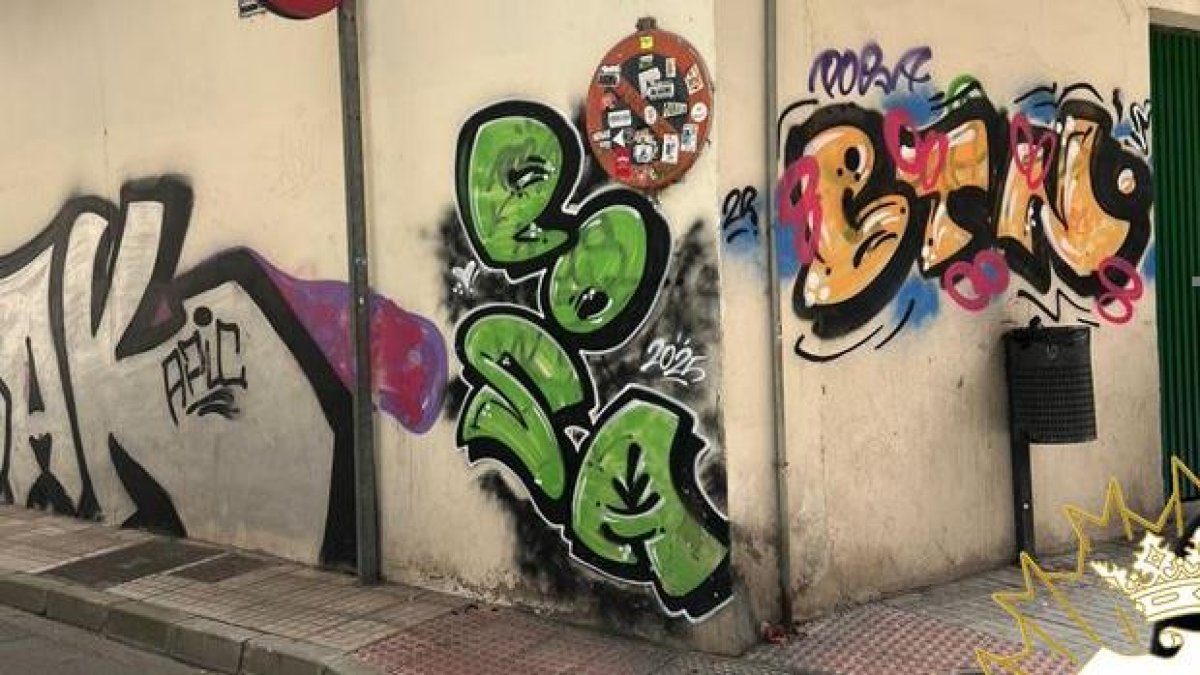 Uno de sus grafitis en Allendeduero