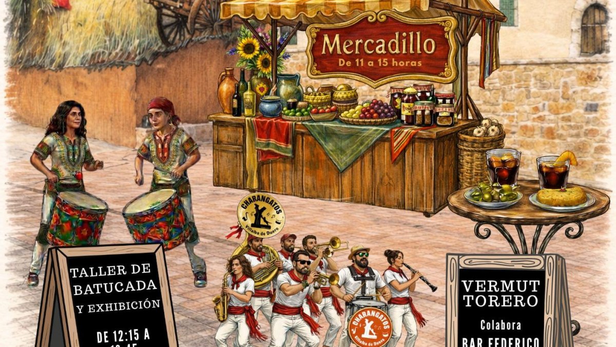 Cartel del Mercado de Artesanía de Villaba de Duero