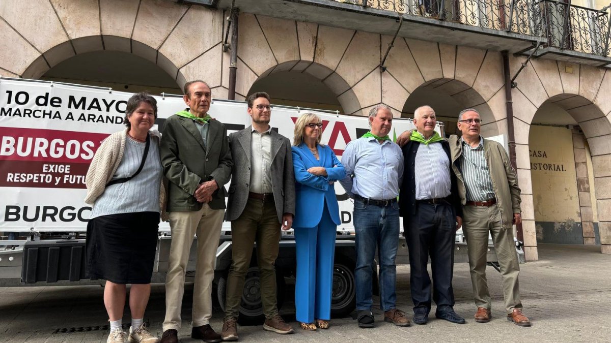 Convocantes a la nueva marcha reivindicativa por el tren directo Madrid-Aranda-Burgos