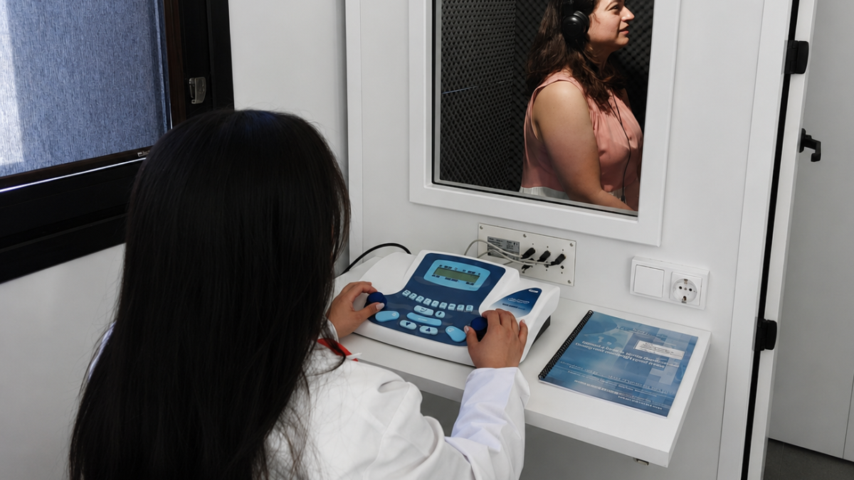 Una cabina de audiometría acerca la práctica clínica a los estudiantes de Logopedia.