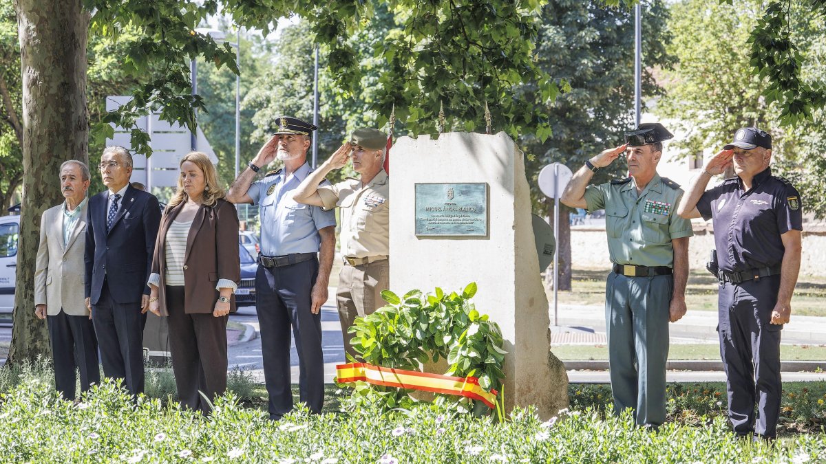 Imagen del homenaje a Miguel Ángel Blanco.