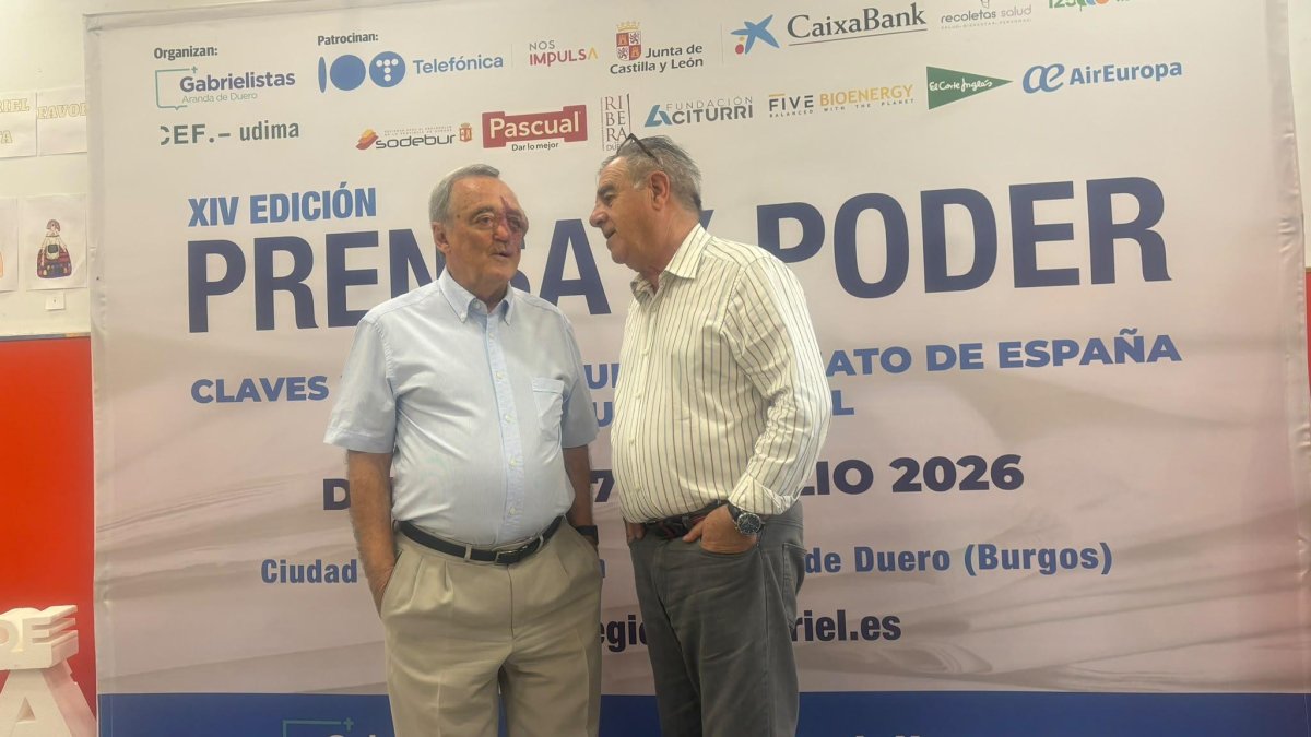 Barbacid junto a Graciano Palomo, el autor de su próximo libro