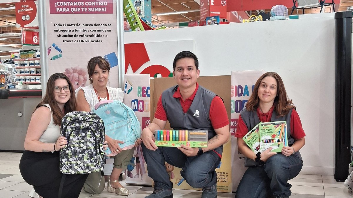 Los hipermercados de Burgos y Aranda de Duero recogerán donaciones hasta el 9 de septiembre y Alcampo aportará además material por valor de 20.000 euros.