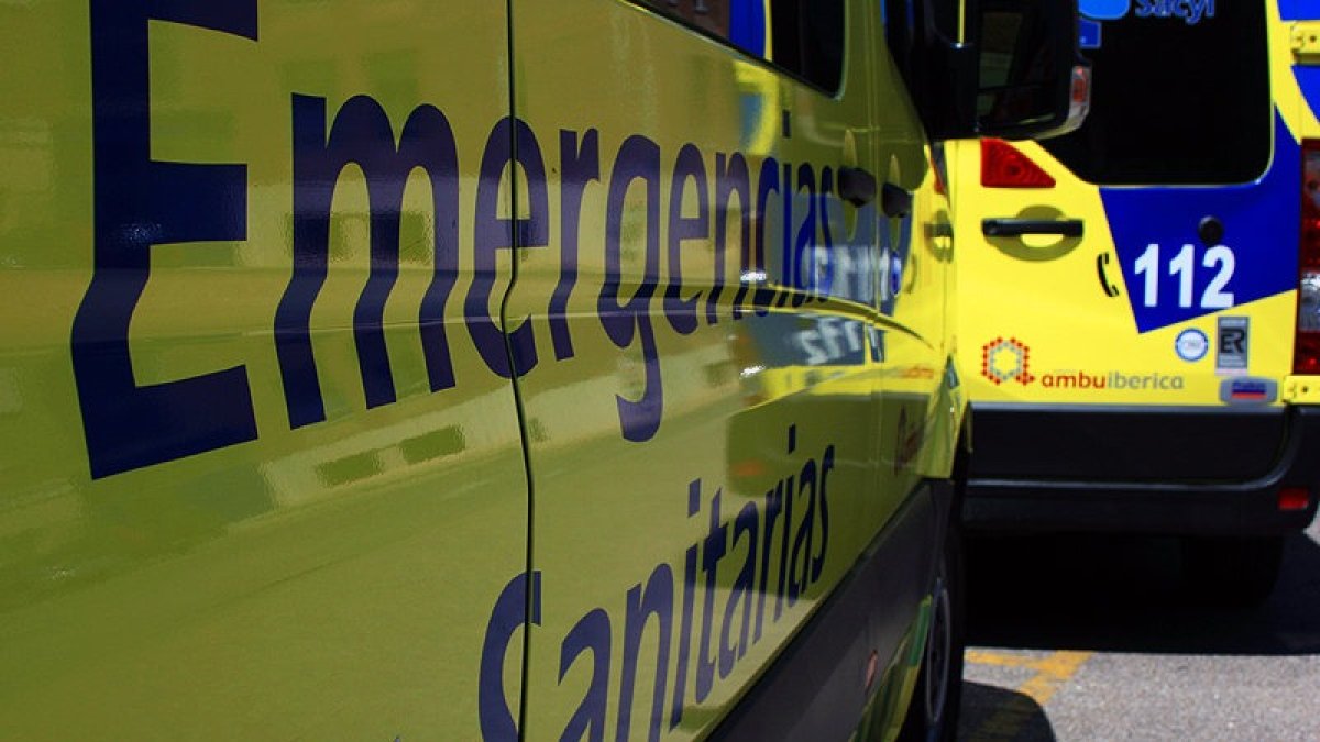El herido fue trasladado en ambulancia al HUBU. ECB
