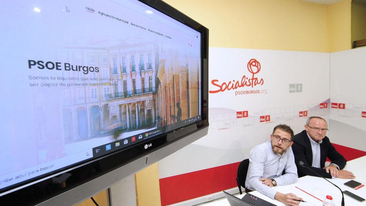 Imagen de la nueva web de la agrupación local del PSOE.-ISRAEL L. MURILLO