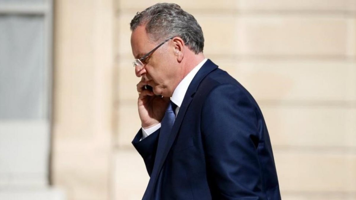 Richard Ferrand llega al Elíseo para el Consejo de Ministros.-CHARLES PLATIAU