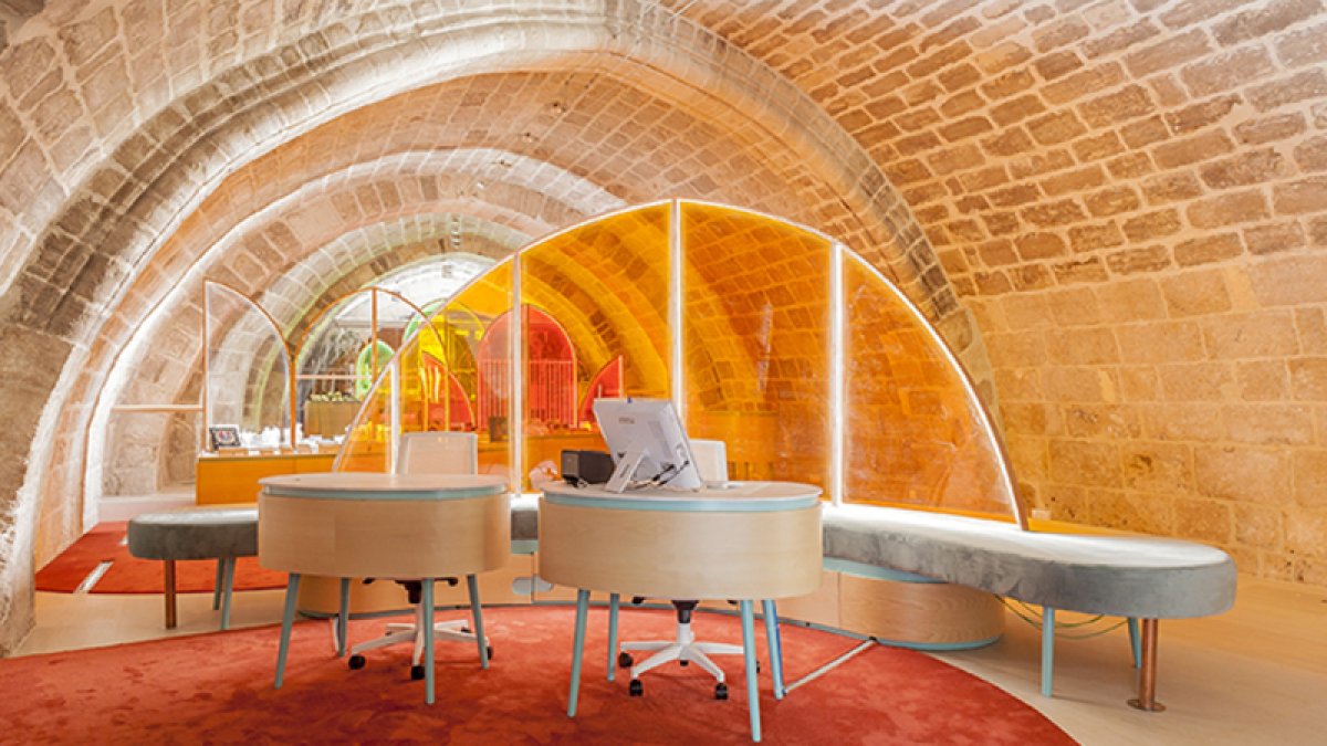 Espacio de acogida de la Catedral, un diseño de Mauro Gil-Fournier. ECB