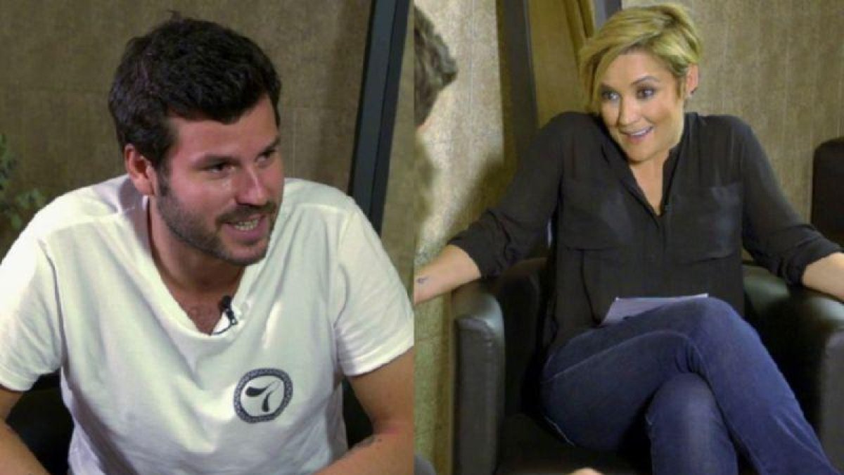 Cristina Pardo junto a Willy Bárcenas.-EL PERIÓDICO
