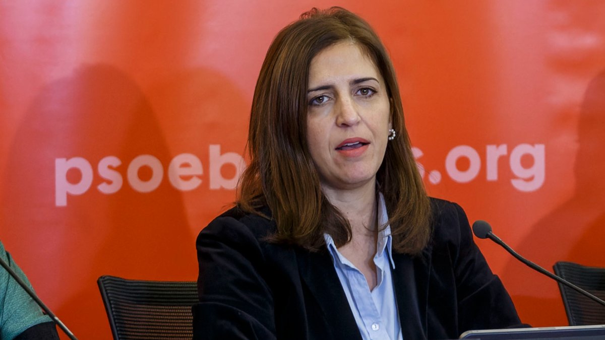 La secretaria general del PSOE de Burgos, Esther Peña. SANTI OTERO